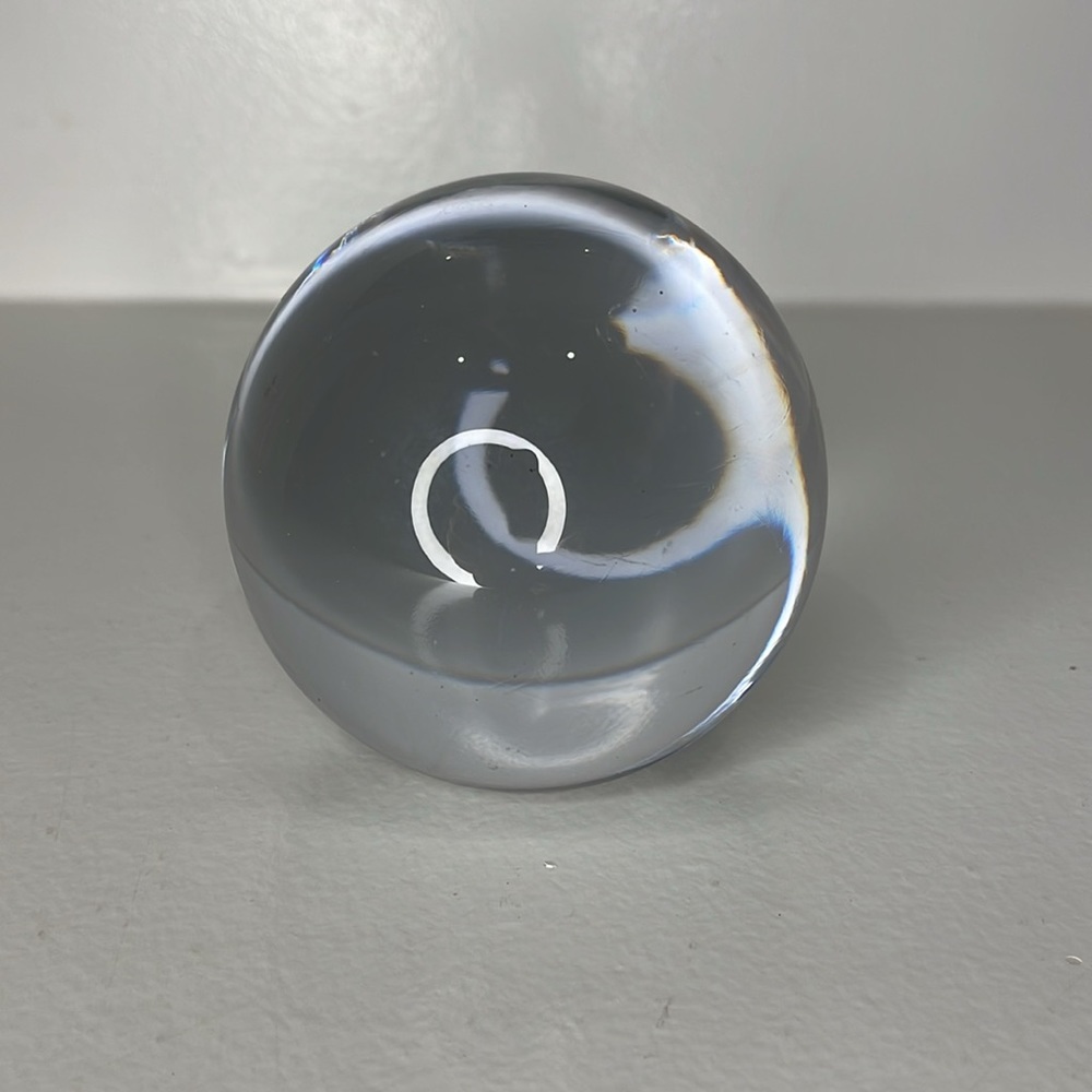 Elegant Glass Sphere Paperweight